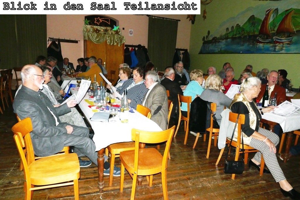 Blick in den Saal Teilansicht